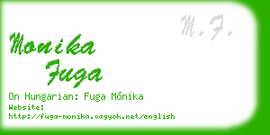 monika fuga business card